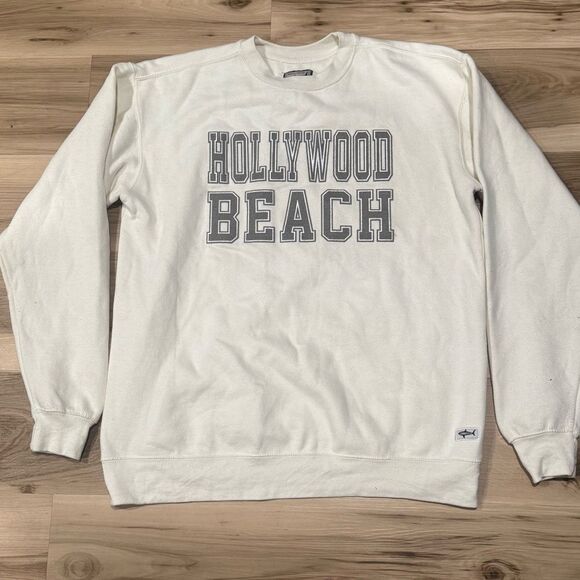 Hollywood Beach Crewneck Sweatshirt Women’s Large - Picture 1 of 3